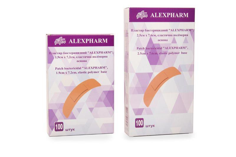 Пластир бактерицидний "ALEXPHARM", 2,5см х 7,6см, еластична полімерна основа